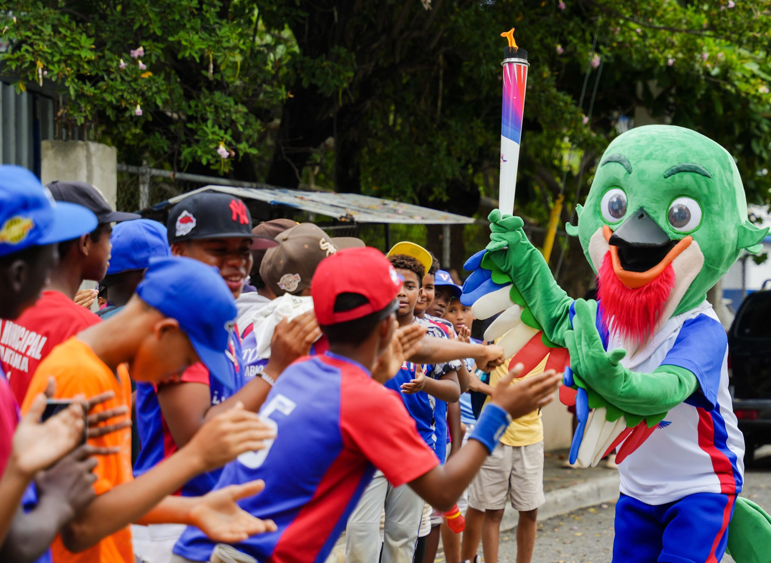 Colí con niños atletas